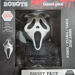 12" Ghost Face or Leatherface Handmade By ROBOTS Knit Series 002, 003 $35 Each