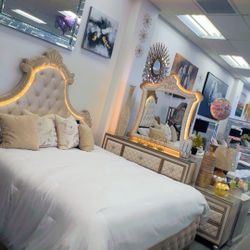🌷MOTHERS DAY SALE ON THIS BEAUTIFUL TUFTED KING BEDROOM SET 🌸🌼