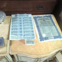 Antique German Stock Certificate 