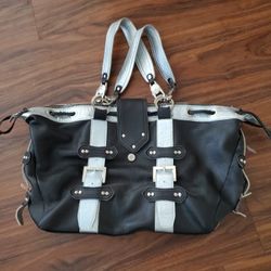 Black Silver Weekend Bag 