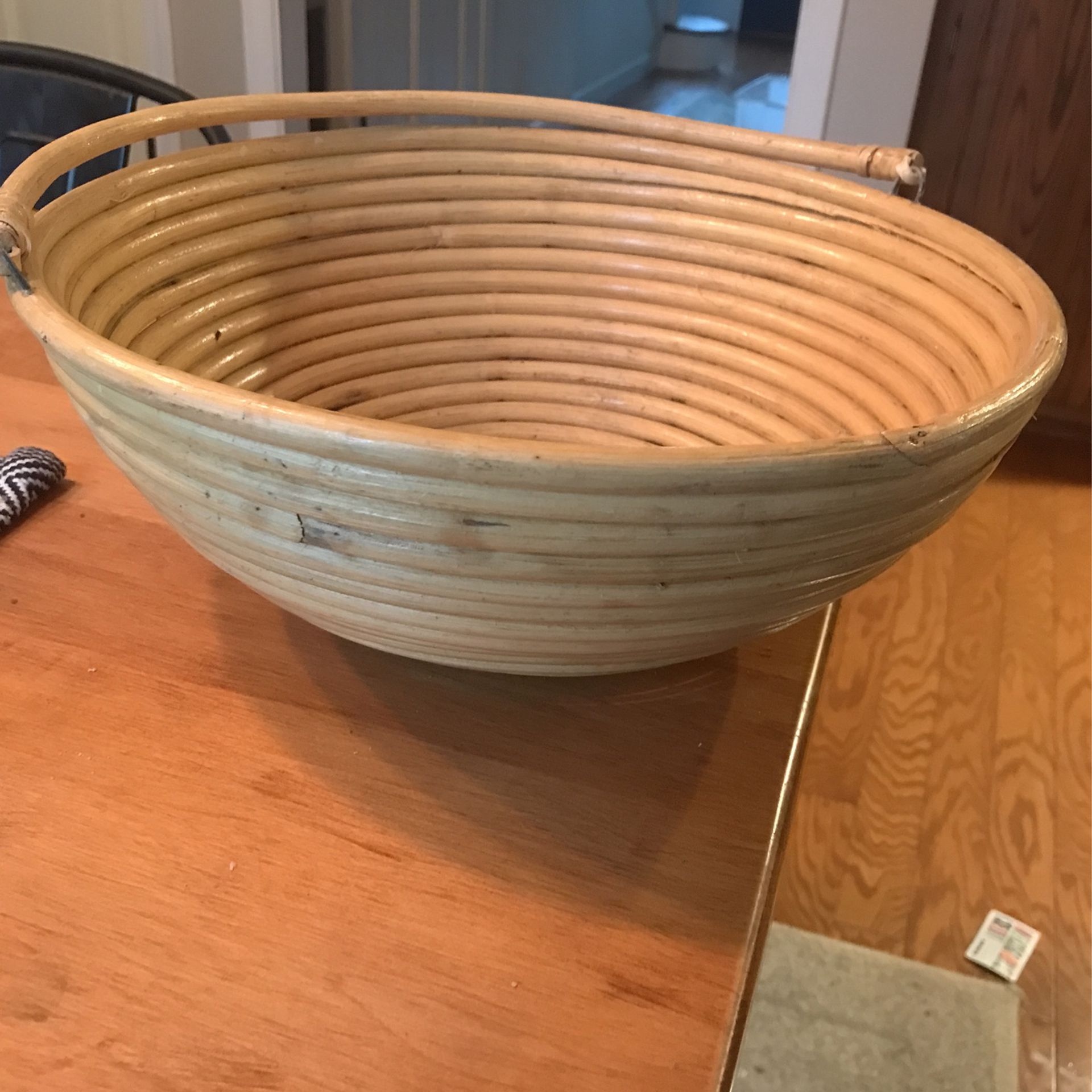 Wooden Woven Bowl 