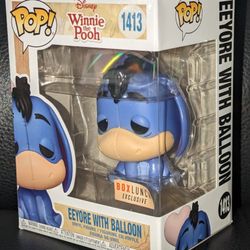 Funko Pop x Disney Winnie The Pooh EEYORE with Heart Balloon Vinyl Figure Exclusive New In Box