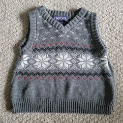 Cherokee Holiday Sweater Vest 12 Month