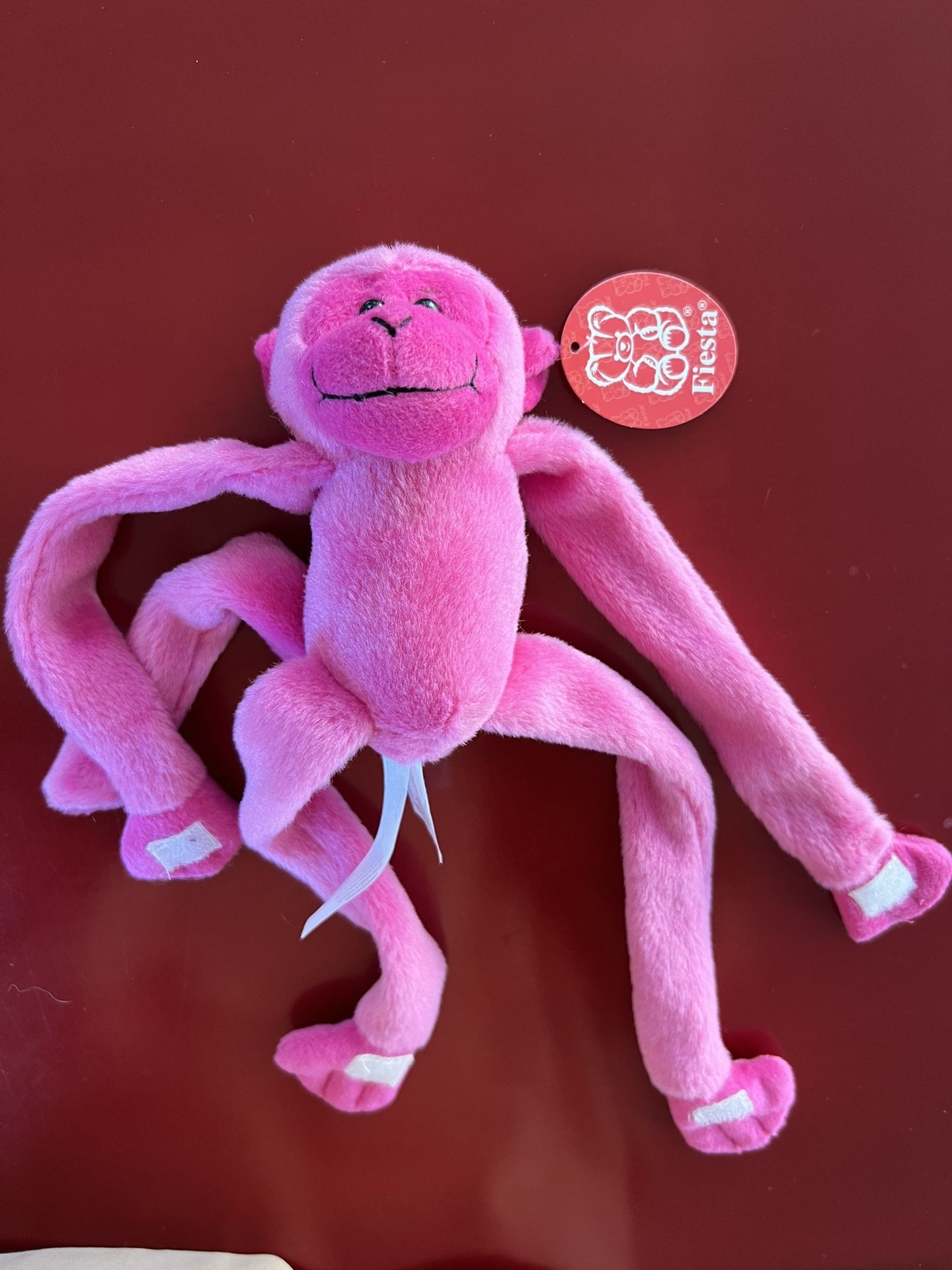 Fiesta Pink Monkey Plush Toy New