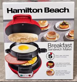 New Sealed Hamilton Beach breakfast Sandwich Maker