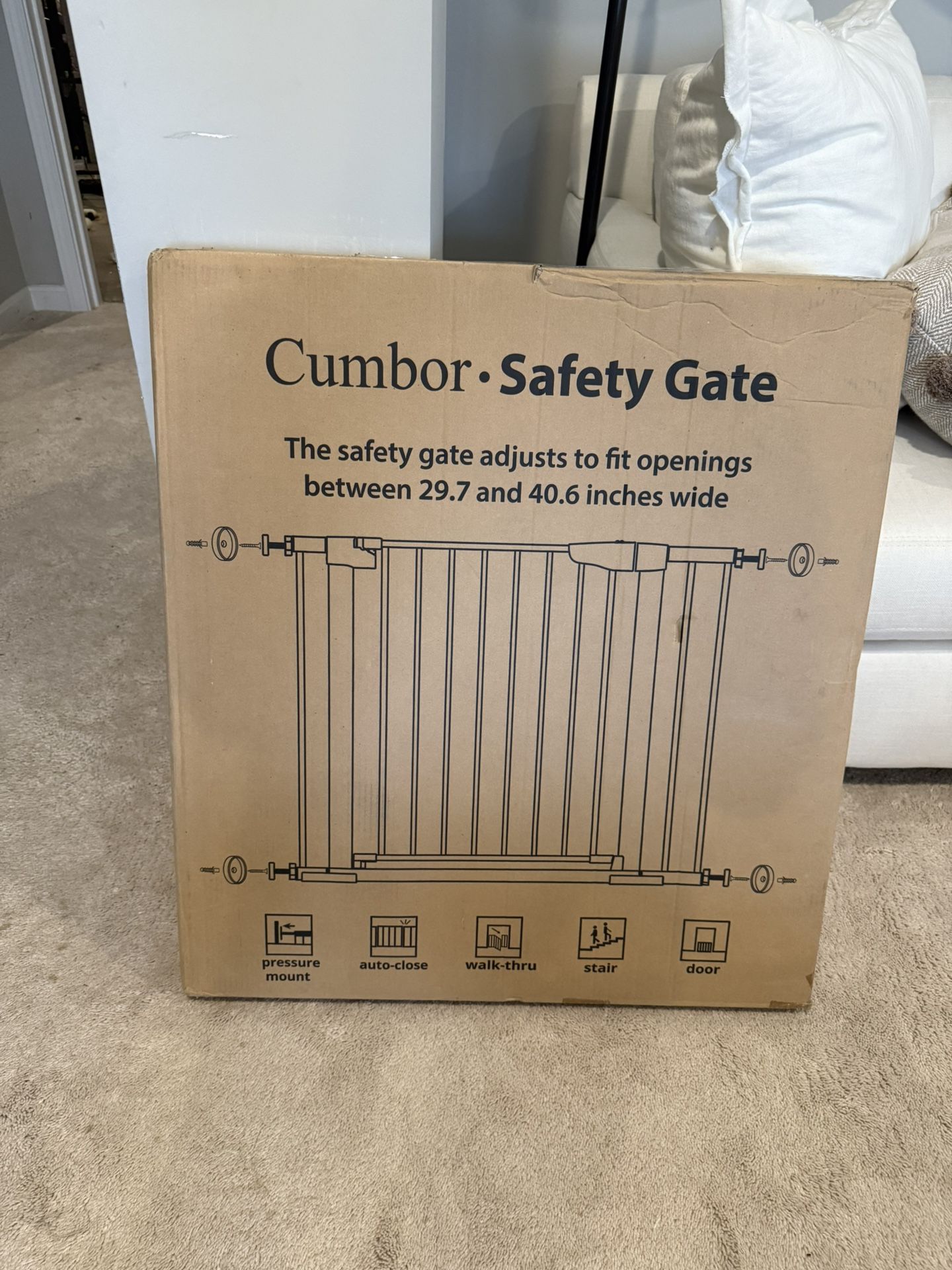 Never Opened Baby Gate 29x40
