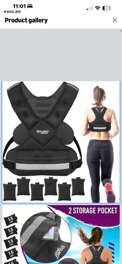 Aduro Sport Adjustable Weighted Vest Workout Equipment, 4-10lbs/11-20lbs/20-32lbs/26-46lbs Body Weight Vest for Men, Women, Kids"