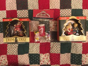 Coca-Cola Ornaments Set of Three-NEW!!