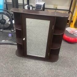 Newly Assembled Wall Mounted Medicine Cabinet w/ Mirror Home Storage Shelves