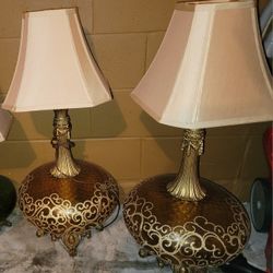 Pair Of Vintage Lamp. Ochs Home Decor