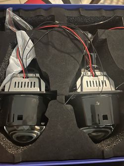 Bi-LED Projector Headlight Lens Kit Pair