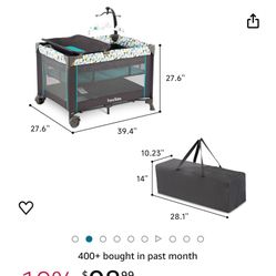 Pamo Baby Portable Crib/Bassinet – Portable Baby Playpen