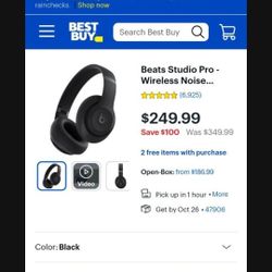 Beats Studio Pro Headphones Brand New