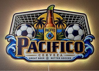 Pacifico Cerveza Illuminated LED Bar Sign