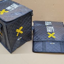 CookUnity 3 Zippered Thermal Insulated Reusable bags. 14"L×10"W×13"H