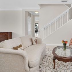 Beige Sofa In Beige. Washable Covers