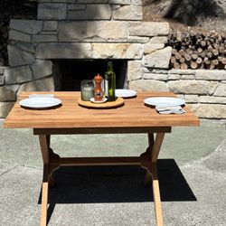 Teak Patio Dining Table Wood (new)
