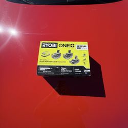 RYOBI ONE+ 18V High Performance Starter Kit (2x 4.0Ah + 2.0Ah Batteries + Charger) – Brand New, Sealed
