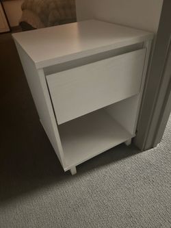 White nightstand