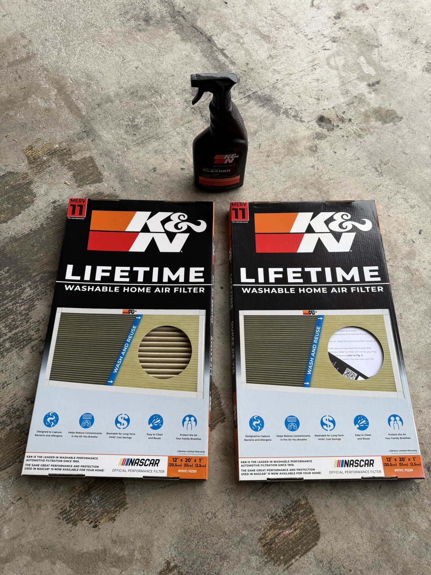 K&N reusable furnace air filter MERV 11