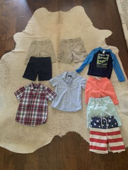 Boy Summer Bundle - Shorts/ Button Down Shirts/Swimtrunk/rushguard