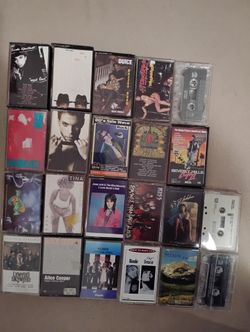 Assorted Music Cassette Tape Collection 