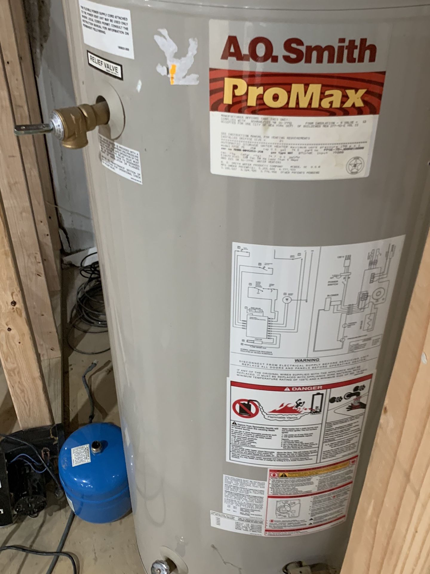 75 Gallon Power Vent (PV) Gas Water Heater (Used)