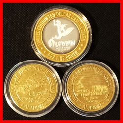 Aladdin Casino Tokens 999 Silver