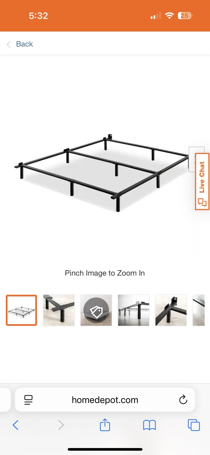 NEW Cal King Metal Bed Frame