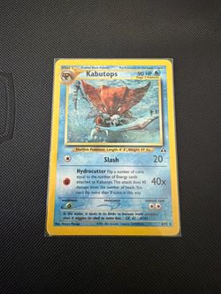 Vintage Pokémon Kabutops Holo 6/75 Neo Discovery Rare LP