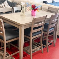 7PCS Counter Height Dining Table Sets Only $49 Down No Credit Needed 