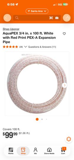 Uponor AquaPEX 3/4 in. x 100 ft. PEX-A Pipe