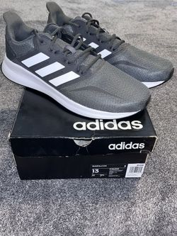 ADIDAS, Run Falcon, Grey/White, SIZE: 13