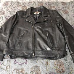 HARLEY-DAVIDSON Leather Jacket - Rider Jacket Size XL VINTAGE