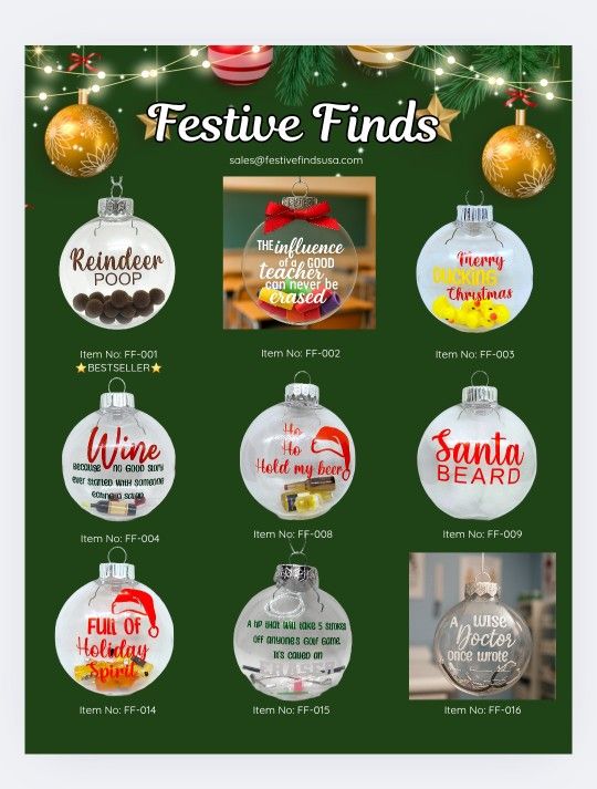 Wholesale Christmas Ornaments - $5 Each! Over 6000 Sold Last Year