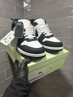 Off-White Out Of Office Sneakers Black White Size 11 EU 44