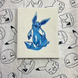 Pokemon Glaceon Painting!!!
