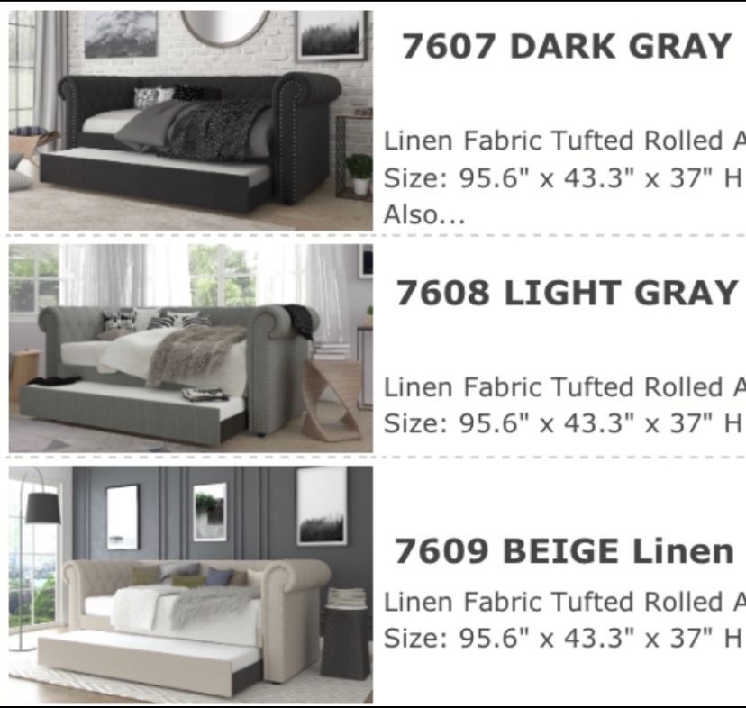 New Twin/Twin Day Beds with both mattresses Sale...