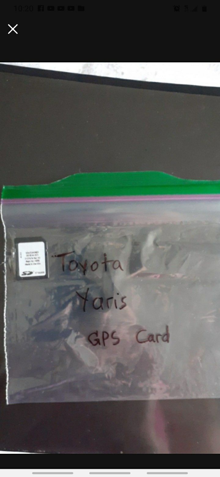 TOYOTA YARIS GPS CARD 