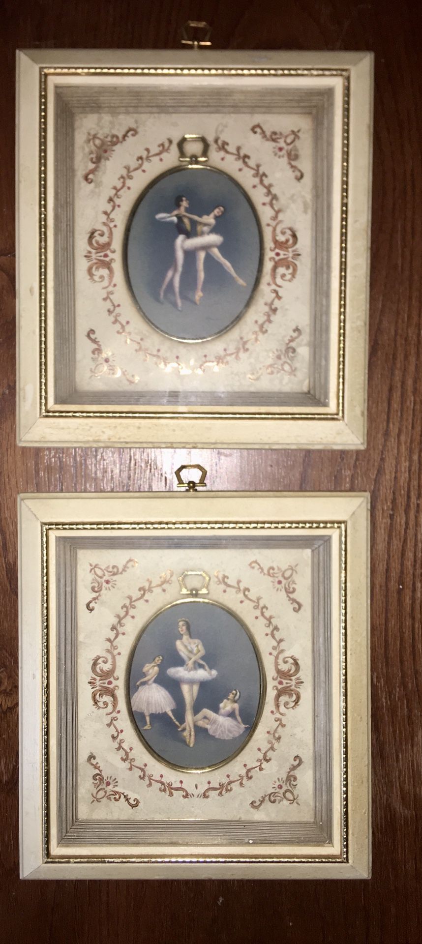 2 Vintage 8x9 “G892” Turner Wall Accessory Framed Art TMC Chicago Ballerinas