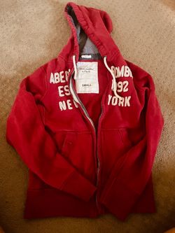 Abercrombie & Fitch and Red Hoodie jacket (vintage )