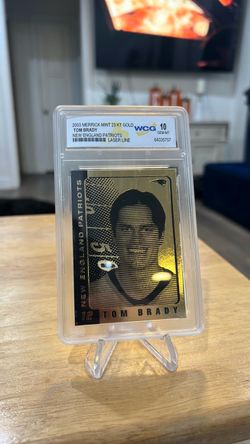Tom Brady 2003 Merrick Mint 23 KT Gold Laser Line GM/MT WCG 10