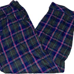 Victoria Secret Blue Plaid Pajama Pants Women’s Medium