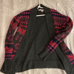Women Gray Pink Cárdigan 