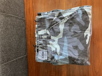 Adjustable Blue Camo Pants