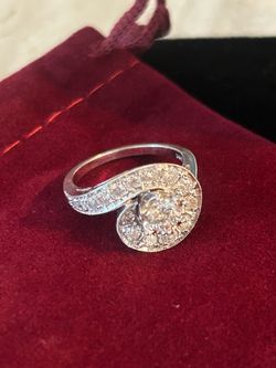 14k white gold ring