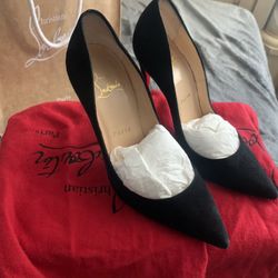 Authentic Christian Louboutin Suede Red Bottoms