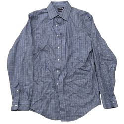 Kirkland Signature Tailored Fit Non Iron Men’s Blue Long Sleeve Button Up Size M