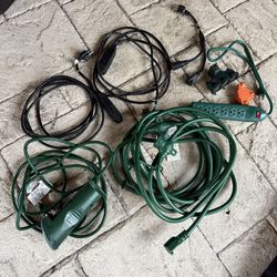 Outdoor Power Cord & Splitter Bundle - Timers, Power Strip