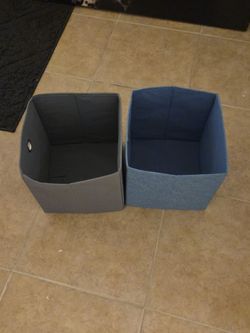 2 Cube storage bins